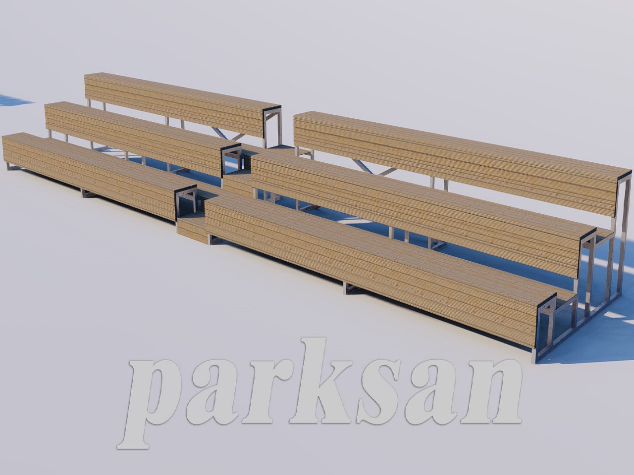 Tribün Oturma Grupları / Ahşap Tribün Oturma Grubu - 60704