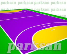 61400-04 Akrilik Zemin Kaplama Uygulaması (Hentbol Sahası)