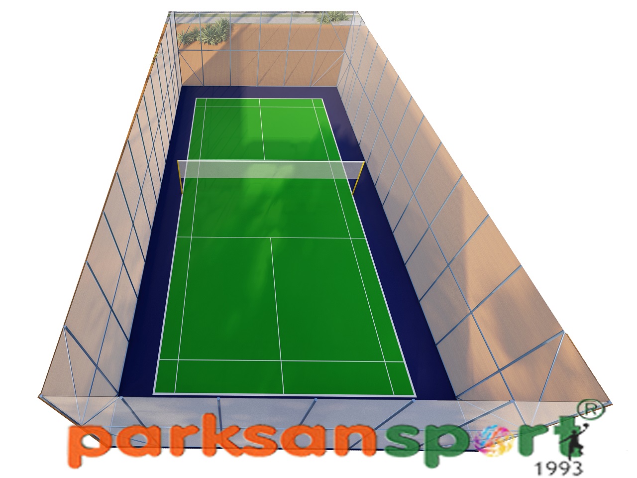 Spor Sahaları & Çok Amaçlı Spor Sahaları Yapımı / Standart Badminton Sahası - 60132