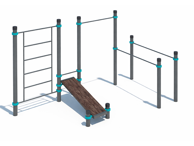 Açık Hava Bar ve Barfiks Spor Aletleri / Açık Hava Bar, Barfiks ve Mekik Seti - 81920