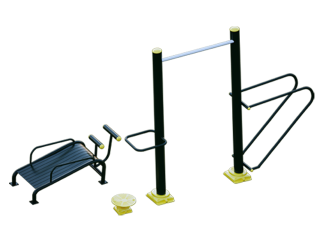 Çoklu Seri Açık Alan Park Spor Aletleri / Açık Hava Çoklu Spor Aleti Mekik, Şınav ve Bar - 81404
