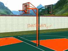 Antrenman Tipi İki Yönlü Basketbol Potası Cam Panyalı(90x120) - 60281
