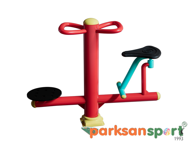 Çocuk Park Spor Aletleri / Çocuk Ayakta ve Oturarak Bel Esnetme Spor Aleti - 81106