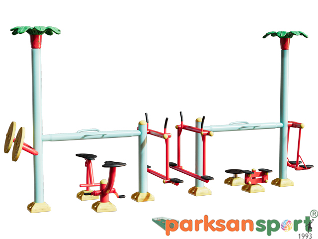 Park Spor Aletleri Çocuk Seri / Çocuk Spor Aleti 8'li Takım - 81116