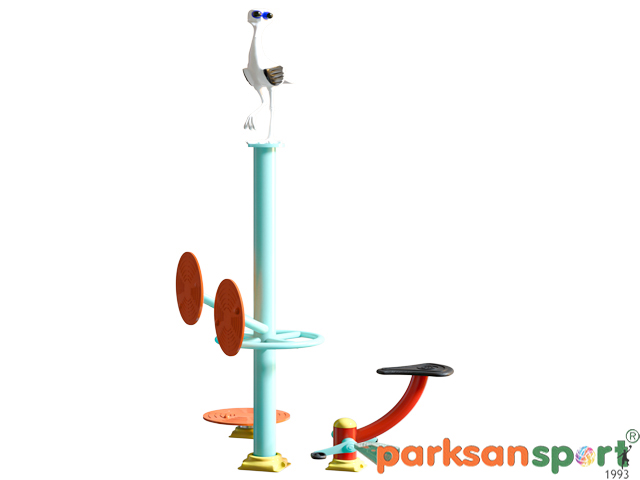 Park Spor Aletleri Çocuk Seri / Çocuk Spor Aleti 3'lü Takım - 81112