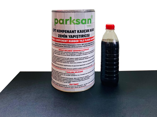 Kauçuk Parke Zemin Kaplama / 61600 -01 Çift Kompenant Kauçuk Karo Zemin Yapıştırıcısı (5 kg)