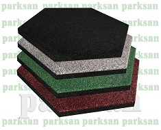 61008 - KAUÇUK KARO ZEMİN ALTIGEN MODELİ STANDART RENK KARTELASI