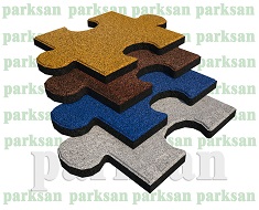 61006 - KAUÇUK KARO ZEMİN PUZZLE ÖZEL RENK KARTELASI
