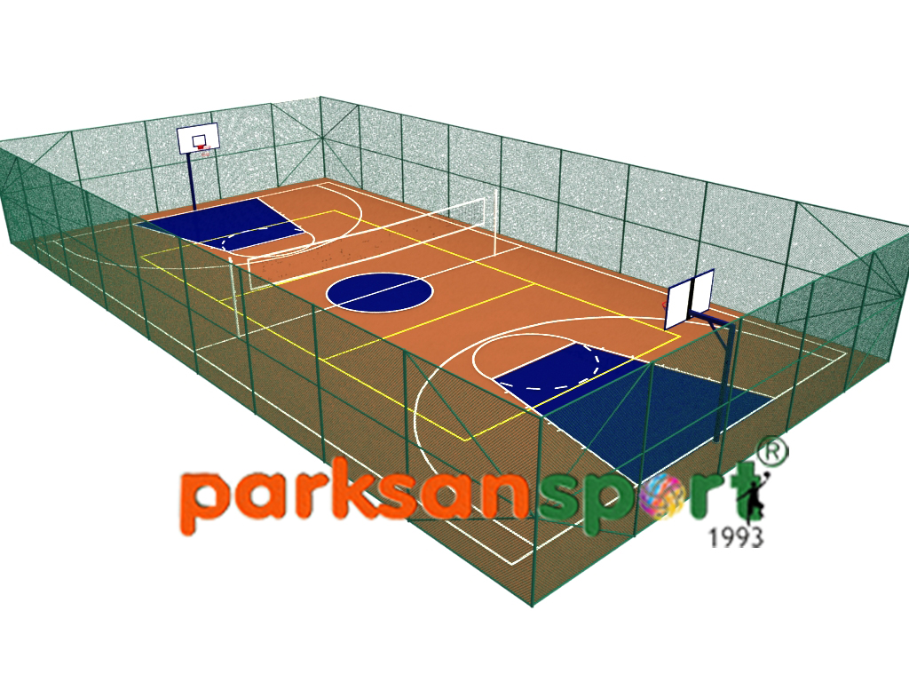 Çok Amaçlı Spor Sahası (Basketbol+Voleybol) - 60136