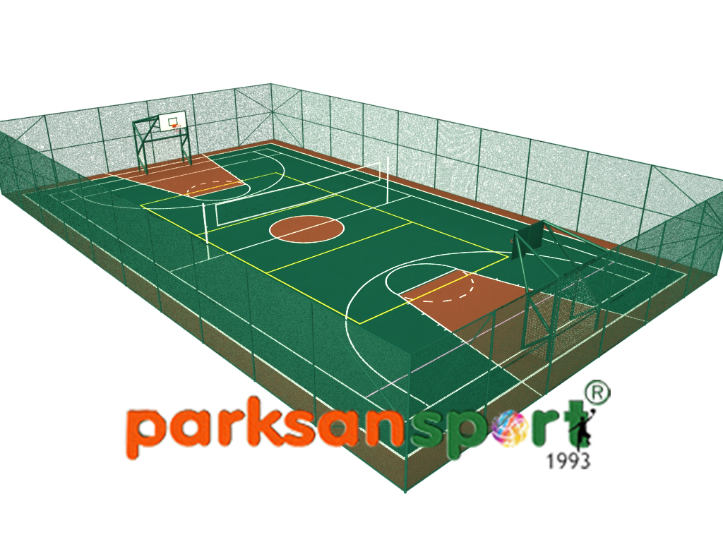 Çok Amaçlı Spor Sahası (Basketbol+Voleybol+Kalepota) - 60140