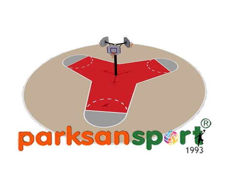  Üç Yönlü Daire Antrenman Tipi Basketbol Sahası - 60122